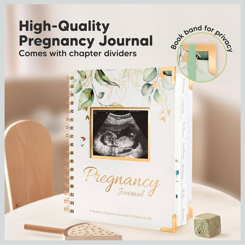 Pregnancy Journal with Floral Design